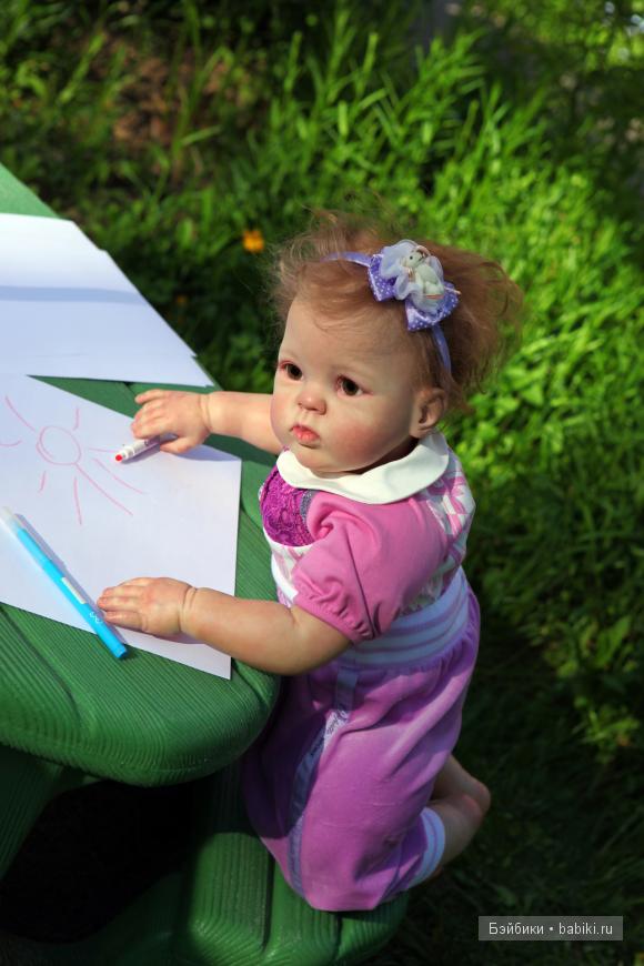 Солнечный денек Алисы с Моней! Кукла реборн, автор Анна Арутюнян