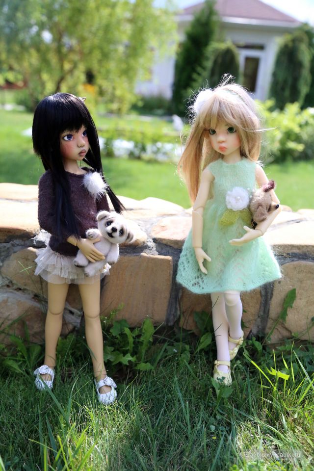 Прогулка в саду. Куколки от Kaye Wiggs