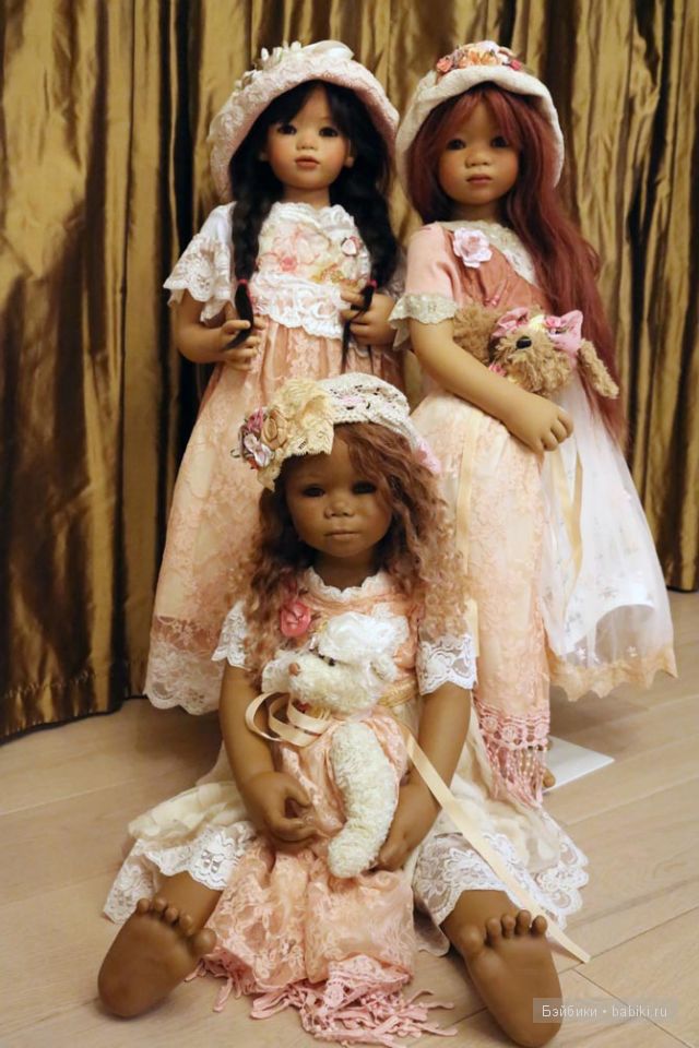 Мои новые девочки Анна Лу,Натити,Инари в новом образе... Куклы от Annette Himstedt