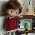 Платье с новогодней шапкой