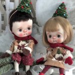 Новогодний костюм на мальчика и девочку блайз