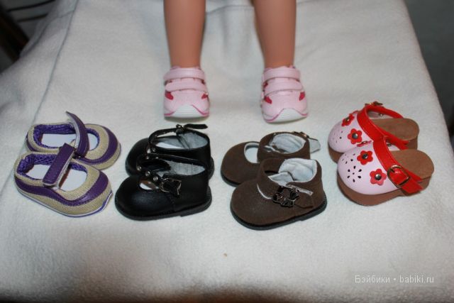 Размеры обуви и паричков для кукол