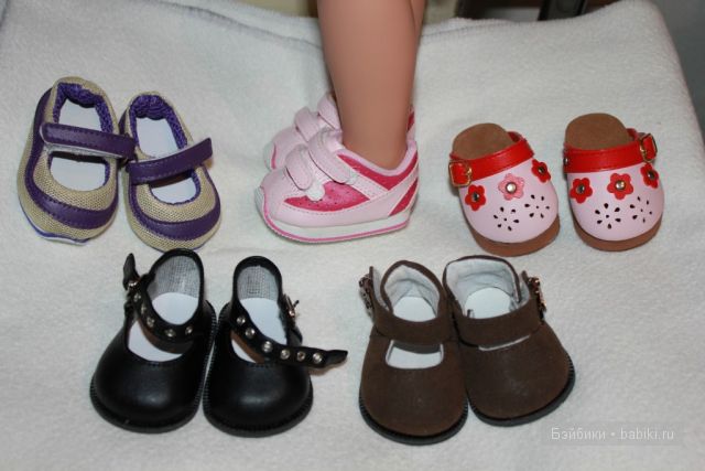Размеры обуви и паричков для кукол