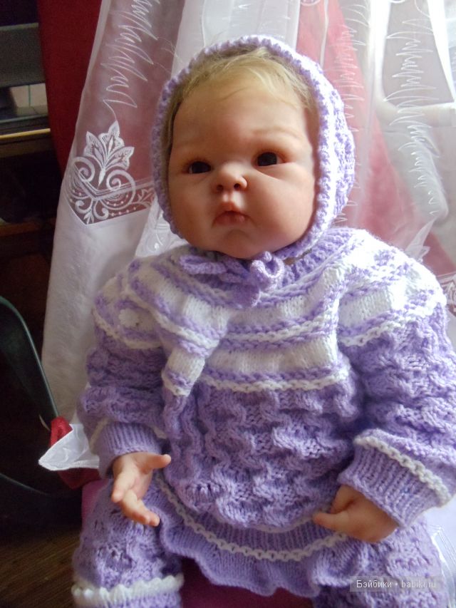 вязаный костюмчик, моя работа.