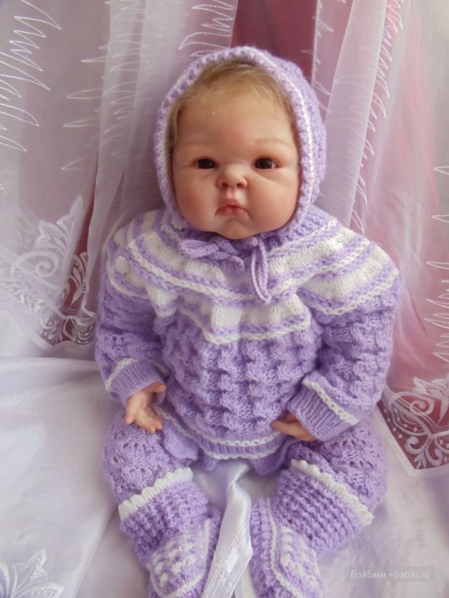 вязаный костюмчик, моя работа.