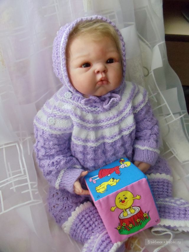 вязаный костюмчик, моя работа.