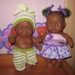 Загорелые пупсы Paola Reina. Как сделать волосы чёрными?