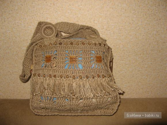 вязаная сумка - моя работа