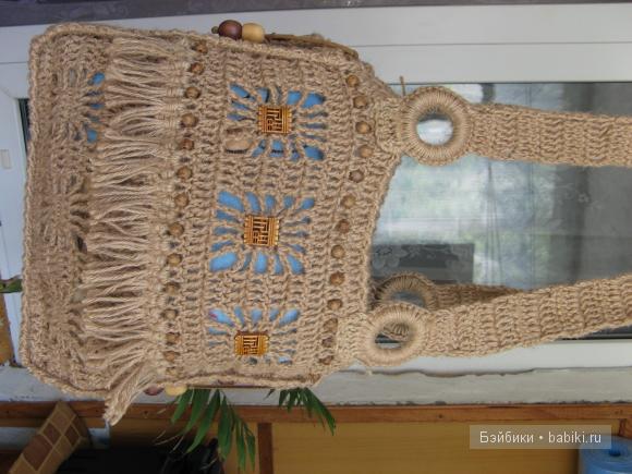 вязаная сумка-моя работа