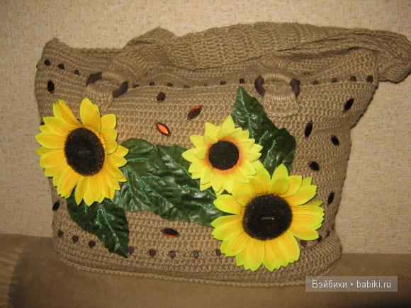 вязаная сумка - моя работа
