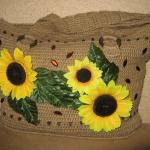 Вязаная  своими руками сумка - летний вариант