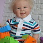 Антошка. Кукла реборн из молда Mazie