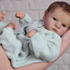 Кукла реборн Регины Мельниченко - Грейсон, очень серьезный малыш