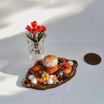 Еда, миниатюра для кукол! Моя подготовка к Пасхе