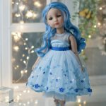 Голубой парик Вероники Руби Ред Ruby Red