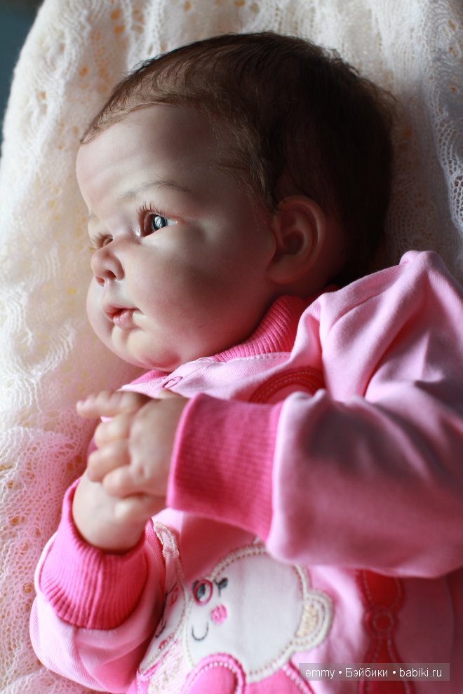 Куклы реборн Анечка и Розочка, девочки в розовом (фото 4)