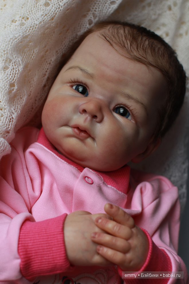 Куклы реборн Анечка и Розочка, девочки в розовом (фото 2)