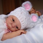 Моя "Мышка". Вязанный наряд для куклы-реборн Эмми (Сэмми А.Stoete)