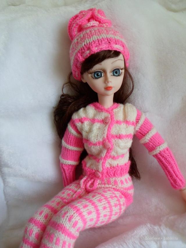 Вязанный комплект для Алексы - "Розовая пантерка"