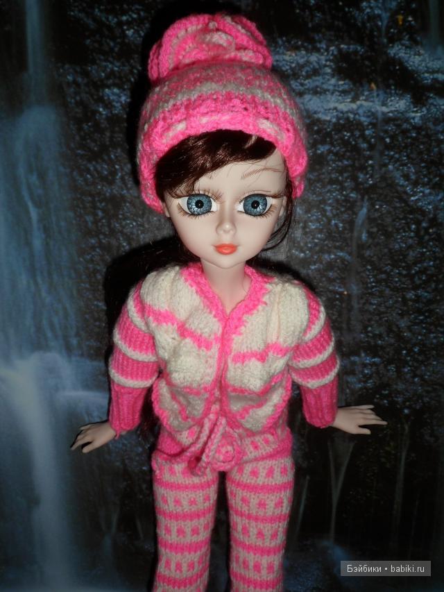 Вязанный комплект для Алексы - "Розовая пантерка"