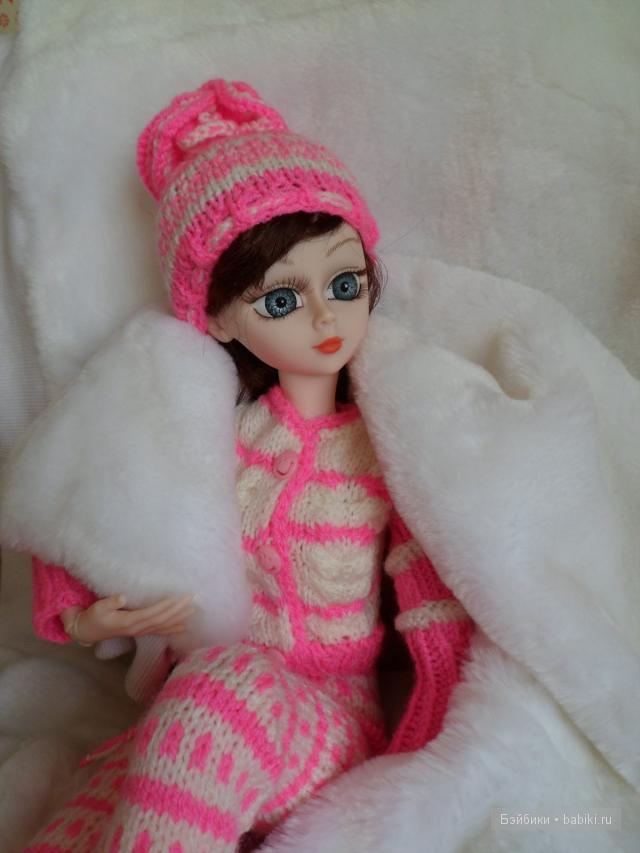 Вязанный комплект для Алексы - "Розовая пантерка"