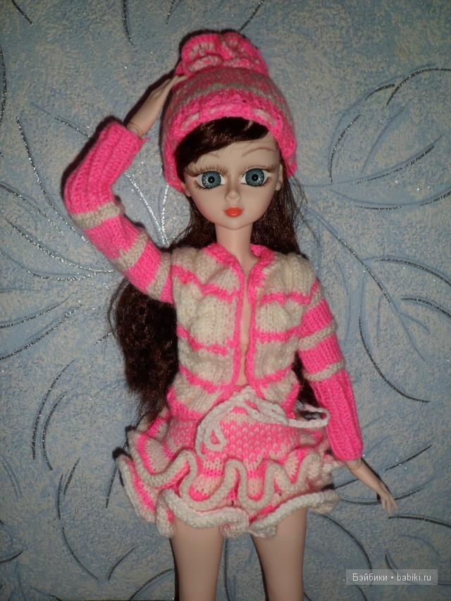 Вязанный комплект для Алексы - "Розовая пантерка"