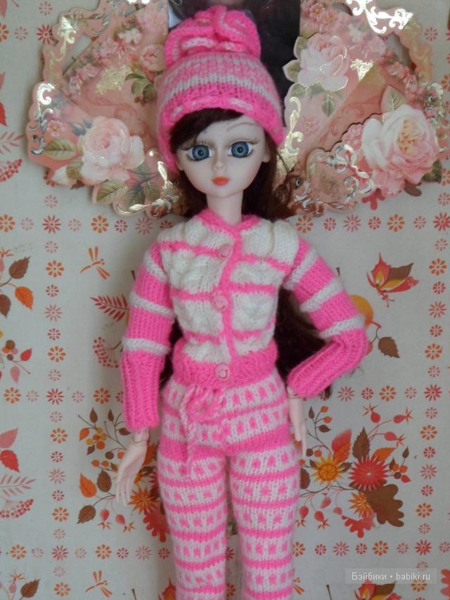 Вязанный комплект для Алексы - "Розовая пантерка" (фото 6)