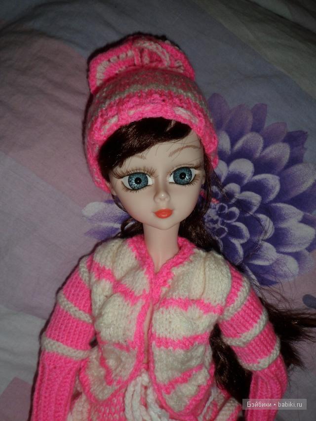 Вязанный комплект для Алексы - "Розовая пантерка" (фото 5)