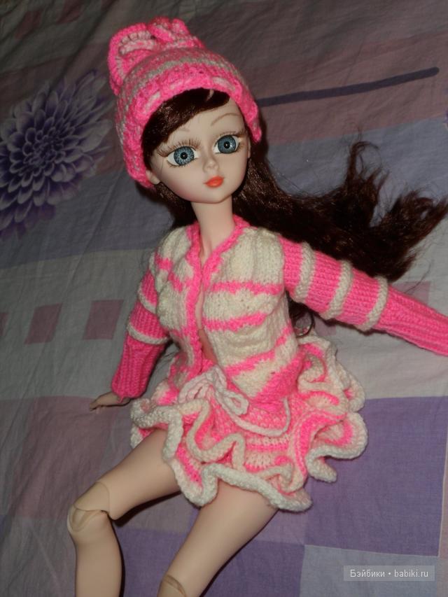 Вязанный комплект для Алексы - "Розовая пантерка" (фото 2)