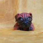 Собарик и кот Рыжик из полимерной глины