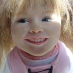 Портретная девочка из пластики. Авторская кукла Марии Горячевой