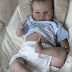 Серьёзный мальчик реборн из молда Scarlet. Автор Бойкова Екатерина