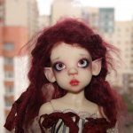 Fair elf Layla - Нежная  лиловая эльфиня