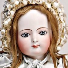 Потрясающая портретная французская кукла от неизвестного автора. 1878 г