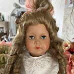 Большая винтажная кукла Sonneberg 500/8  1950, рост 58 см