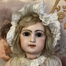 Большая антикварная француженка Bebe Jumeau B 12 R рост 70 см