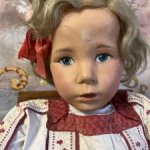 Редчайшая антикварная кукла Käthe Kruse Roselind 1943 рост 75 см