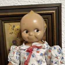 Винтажный ранний Кьюпи Kewpie  Rose O'Neill 930  из массы рост 36 см