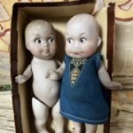 2 Хорошеньких Гуглика 9542-9543  периода 1915-20 рост 12 см