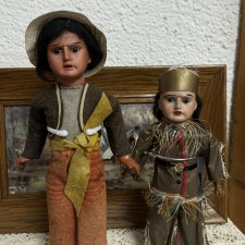 2 ориентальные минички Armand Marseille в индейских костюмах