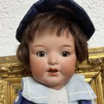 Антикварная кукла-мальчик Armand Marseille 996, бисквитный фарфор