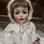 Антикварная кукла J.D Kestner /Кестнер 257 c погремушкой  рост 42 см