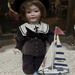 Очень редкая антикварная кукла из Gräfenthal от Weiss и Kühnert & Co 4703 рост 40 см