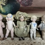 5 миничек C.F Kling, Limbach, Hertwig, Kewpie  рост 12 см