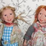 Сестрички - озорницы Sasha и Valerie. Коллекционные куклы Zwergnase 2012