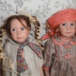 Две сестренки от Zwergnase, Liselot и Anne-Johanna 1998 год. Коллекционные куклы