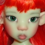 Таинственная и загадочная эльфийка Мики. Green Elf Miki by Kaye Wiggs