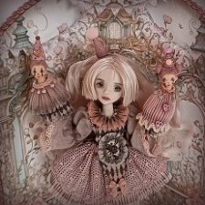 Клоунесса фарфоровая