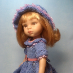 Платье "Розовый закат" для кукол Паола Рейна