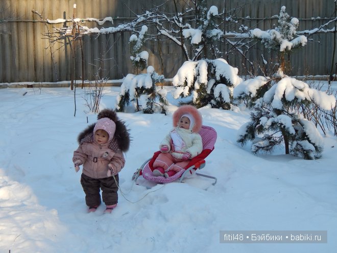 Звёздочки-Снежинки. Куклы реборн Елены Ядриной на прогулке